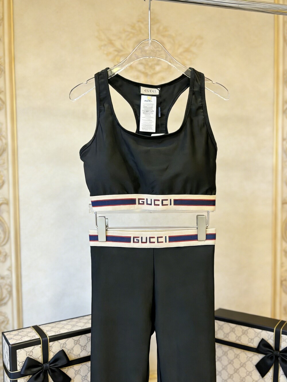Gucci Logo Band Two Piece Swim Set